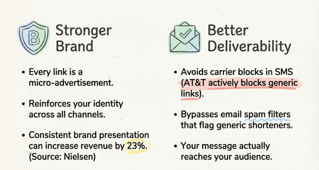 key benefits of branded url shorteners
